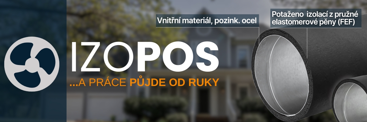 Banner předizolovaného potrubí Izopos